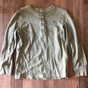 Carter’s Green Longsleeve Henley Dinosaur Size 5t